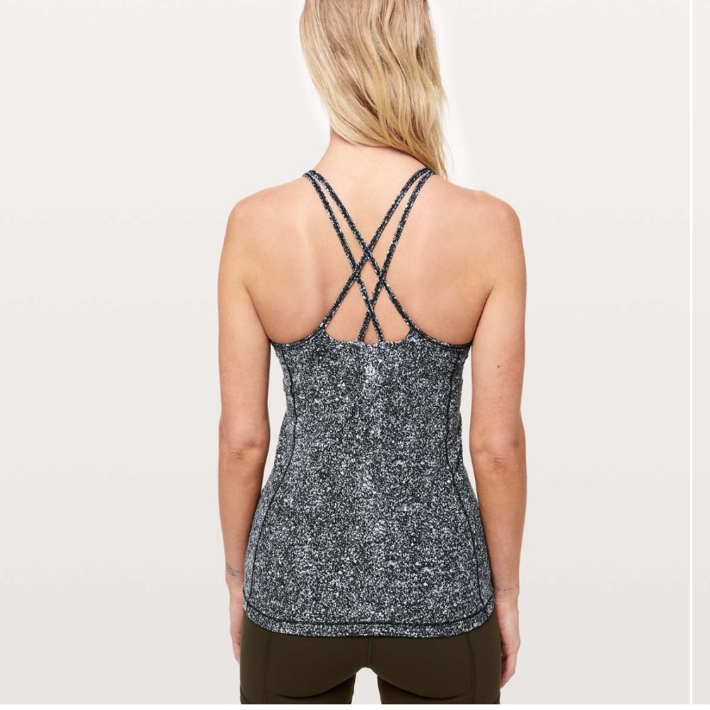 Lululemon Free To Be Tank Top *Nulu Diffuse Starlight Black